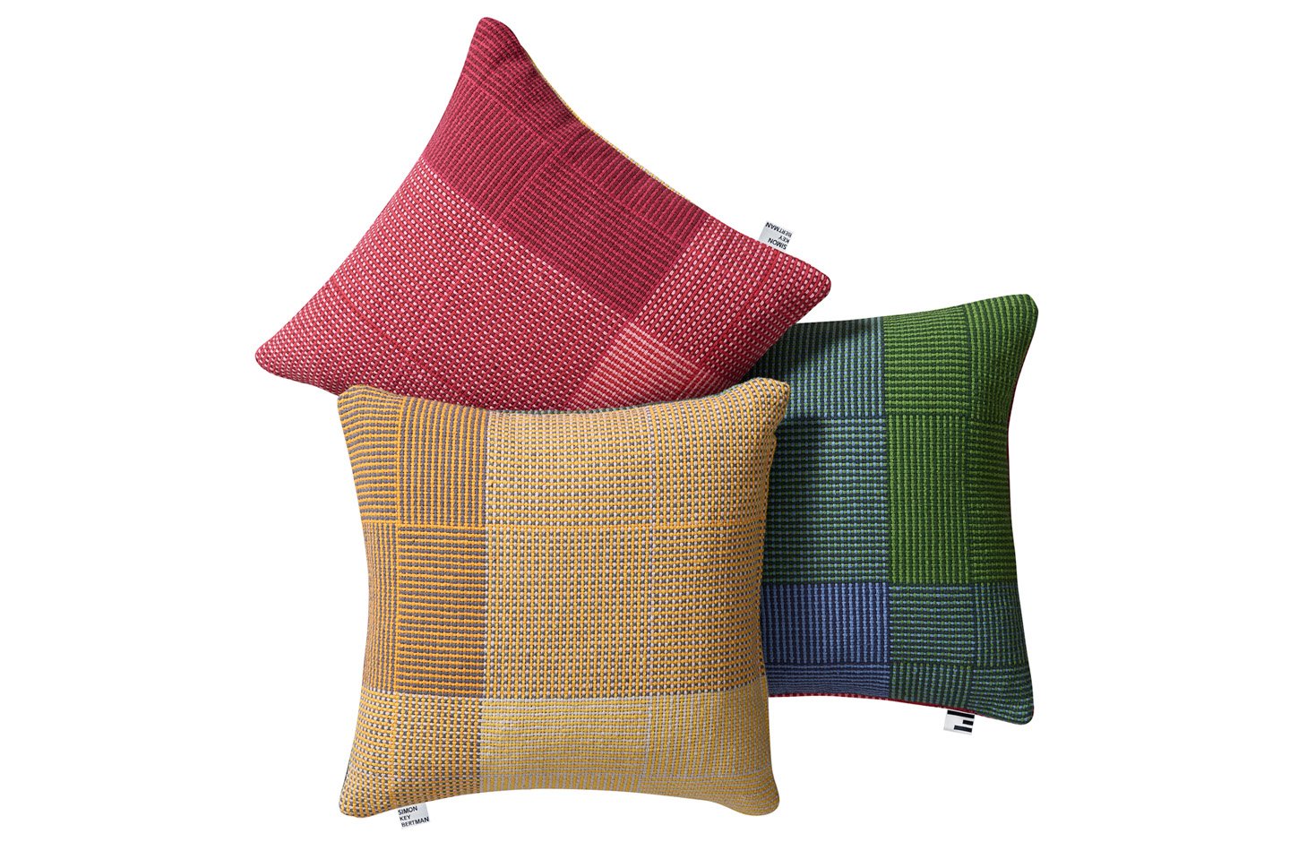 Napping Pink & Yellow - Cushion Cover-Simon Key Bertman Textile Design & Art-Urbanheer