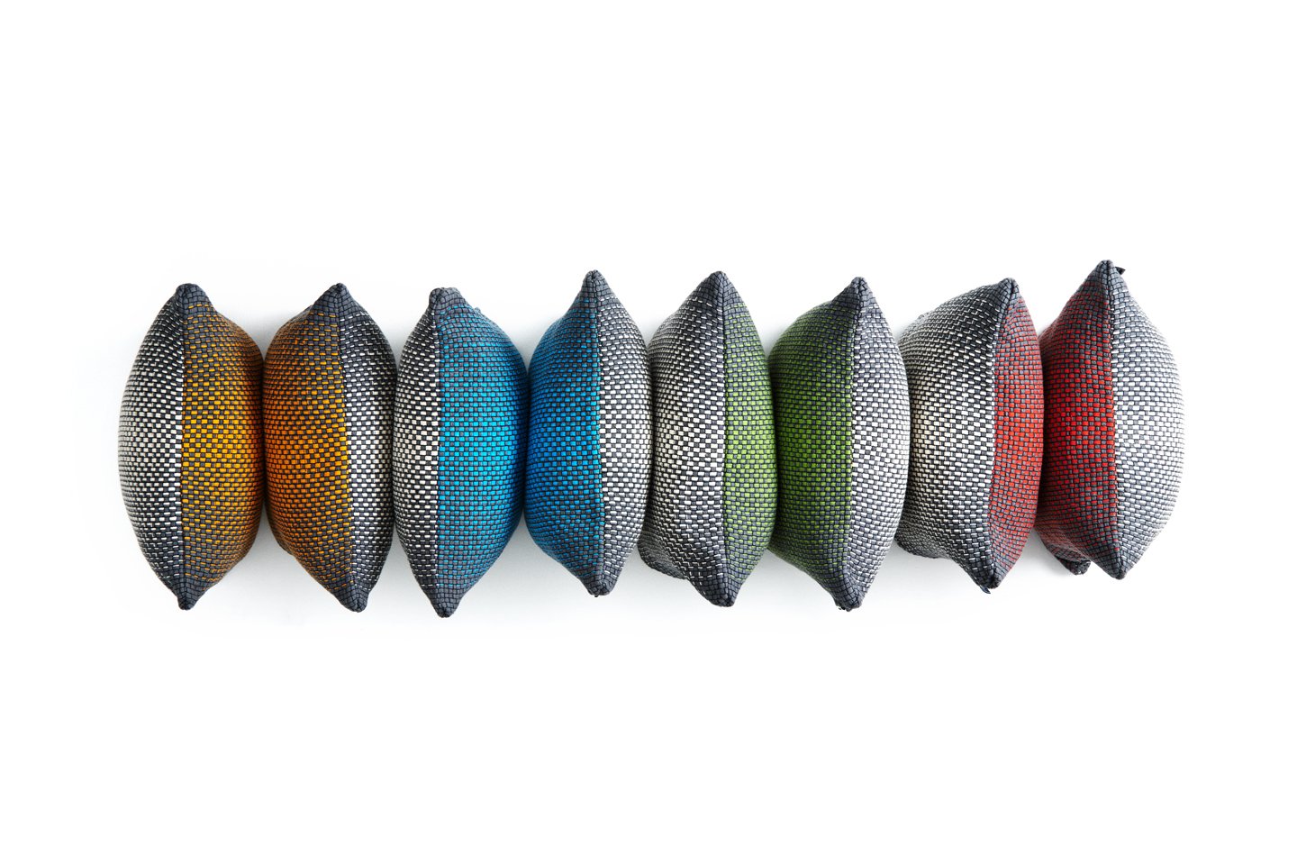 Two Side Gradient Yellow - Cushion Cover-Simon Key Bertman Textile Design & Art-Urbanheer