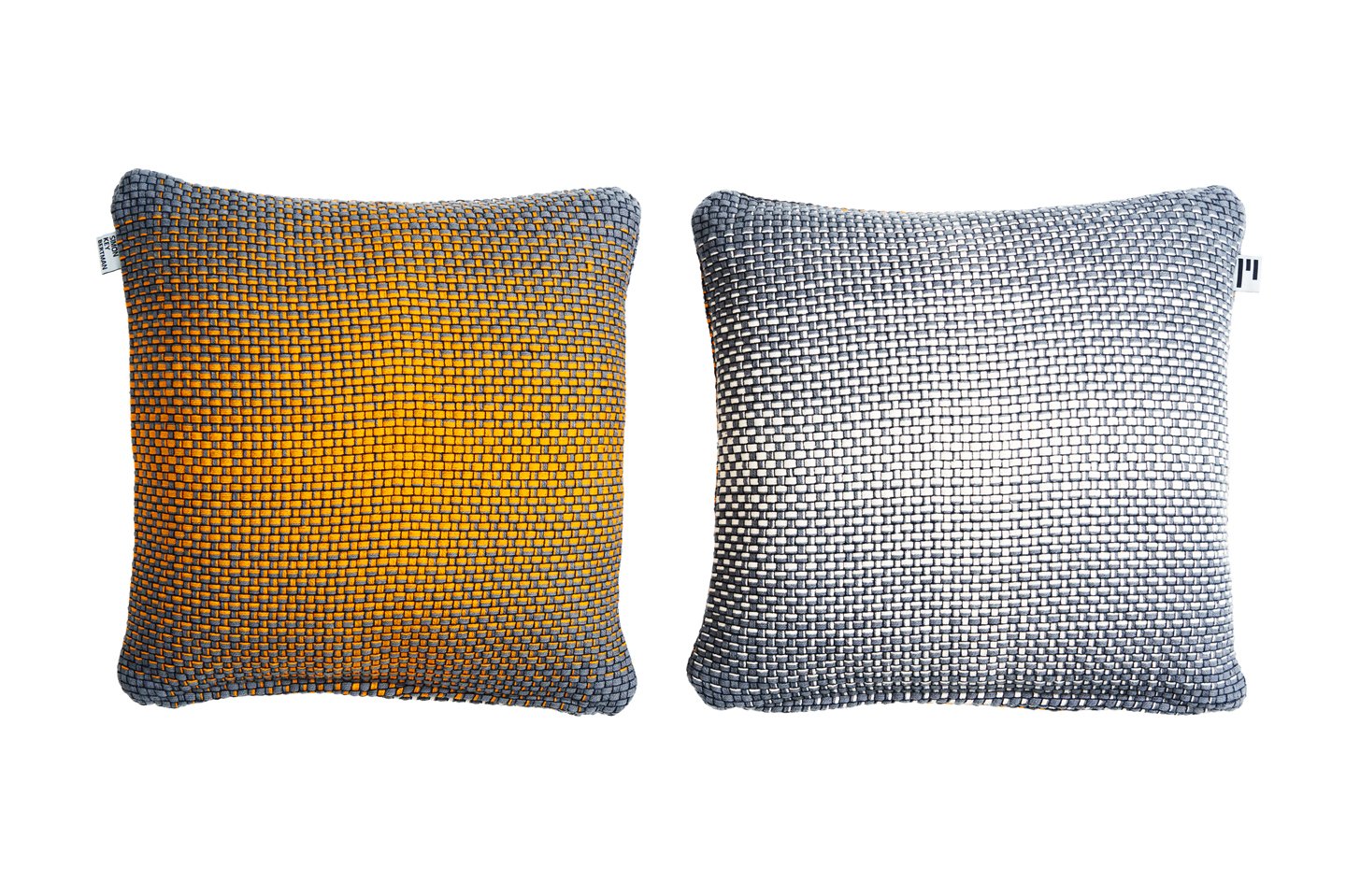 Two Side Gradient Yellow - Cushion Cover-Simon Key Bertman Textile Design & Art-Urbanheer