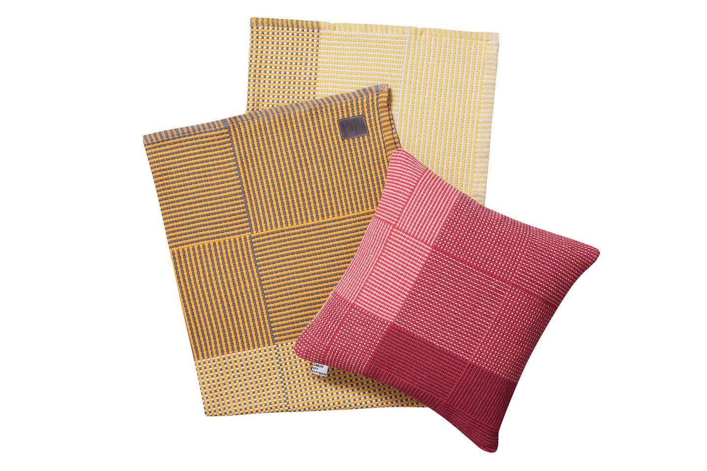 Napping Pink & Yellow - Cushion Cover-Simon Key Bertman Textile Design & Art-Urbanheer