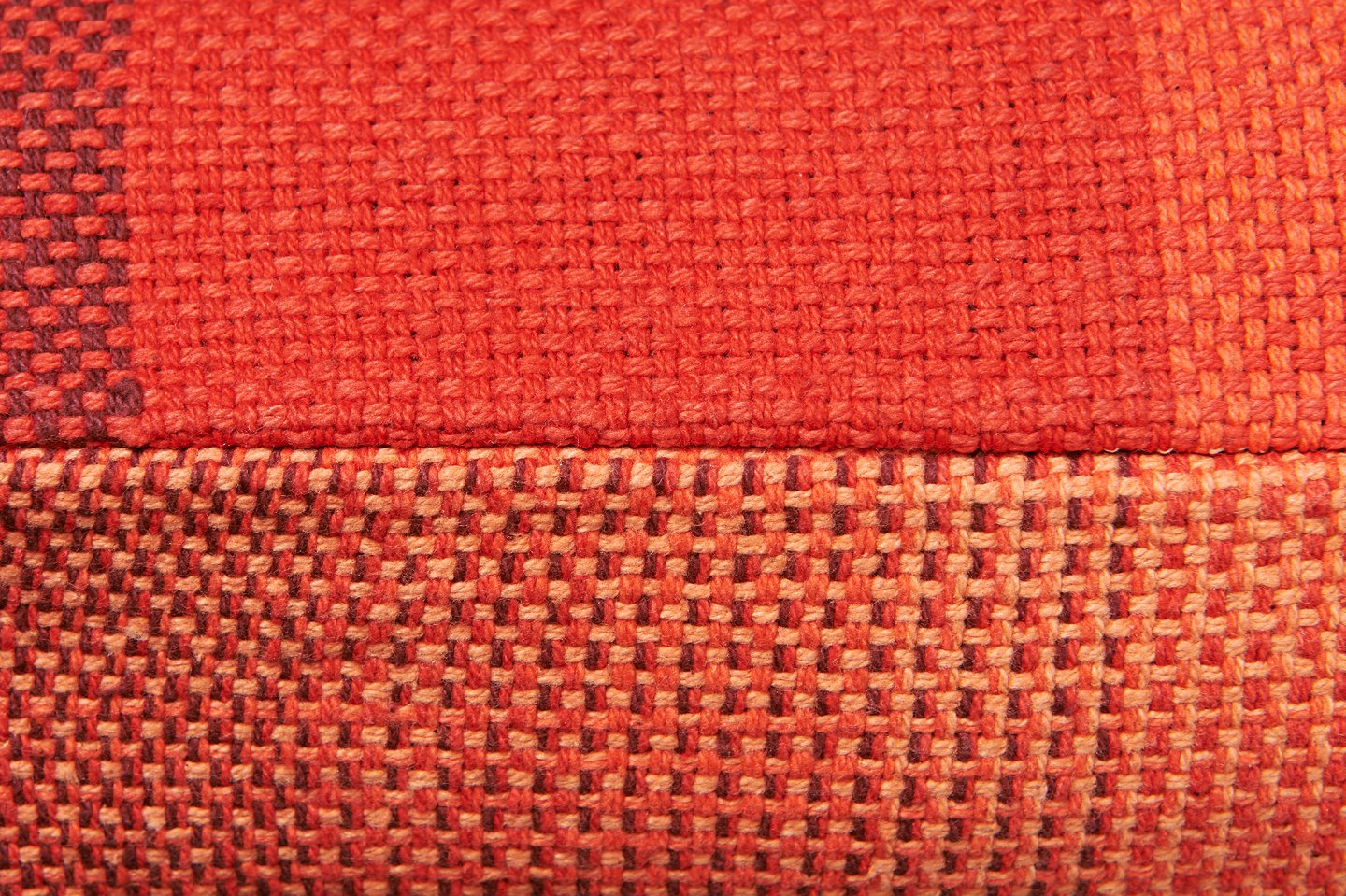 Gradient & Squares Red - Cushion Cover-Simon Key Bertman Textile Design & Art-Urbanheer