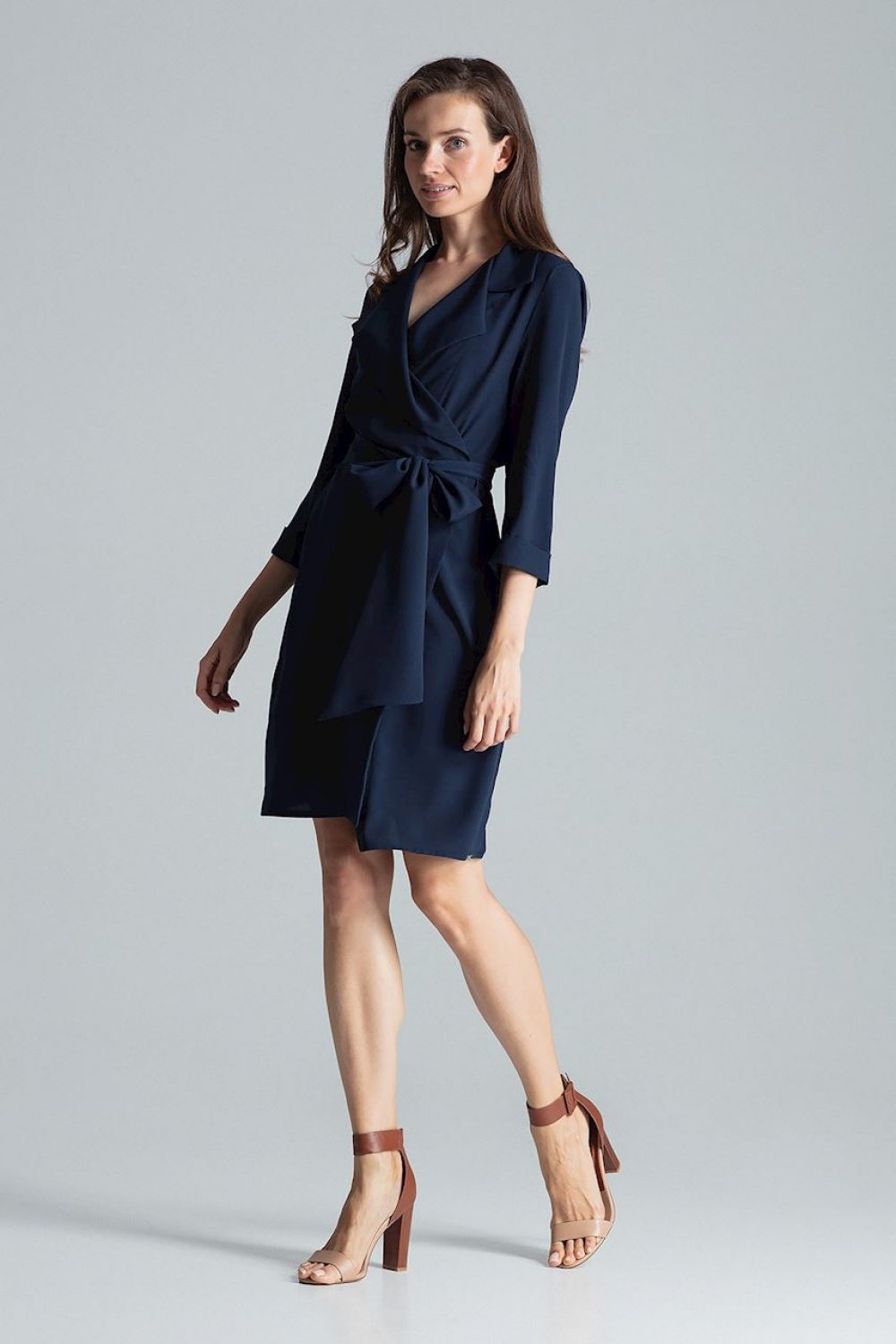 All-Day Comfort: Women Dress-Figl-navy blue-L-Urbanheer