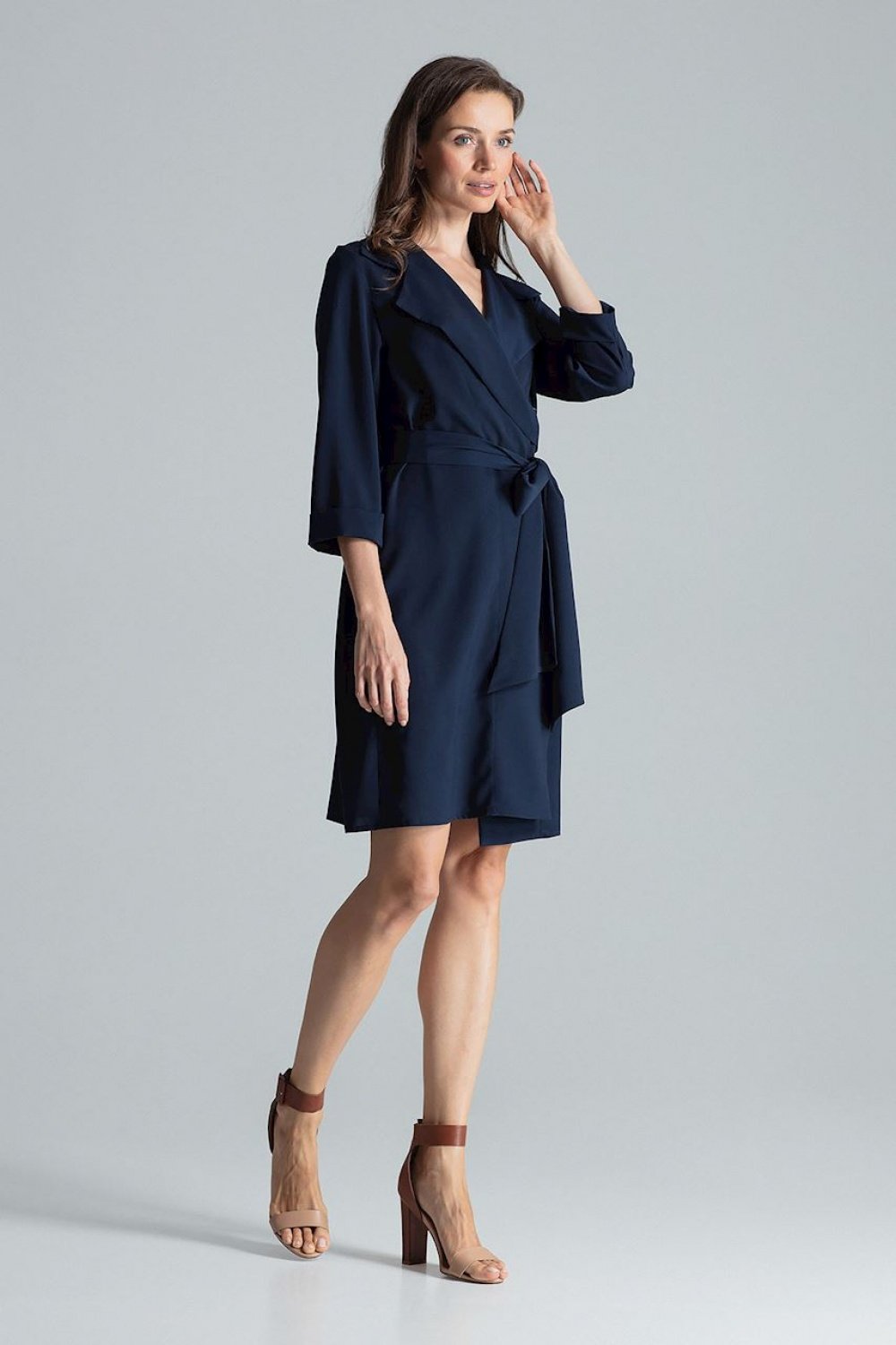 All-Day Comfort: Women Dress-Figl-navy blue-L-Urbanheer