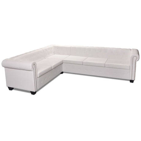Chesterfield Corner Sofa 6-Seater Faux Leather Longue Multi Colors