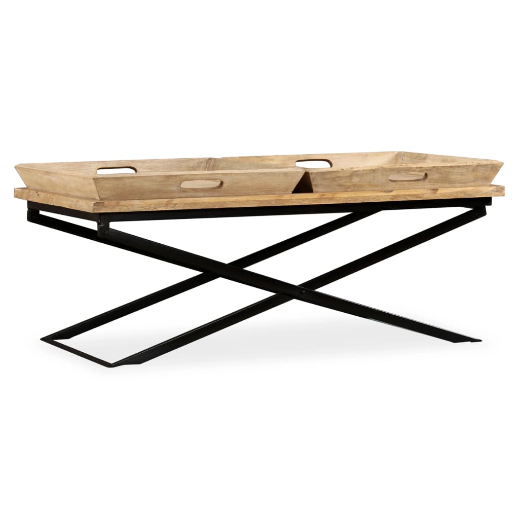 Coffee Table Solid Mango Wood 43.3"X21.7"X16.5"-vidaXL-Urbanheer
