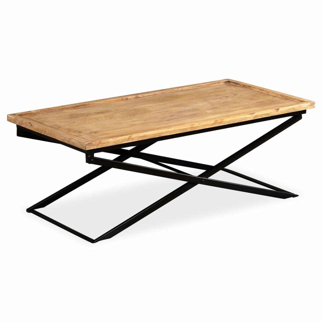 Coffee Table Solid Mango Wood 43.3"X21.7"X16.5"-vidaXL-Urbanheer
