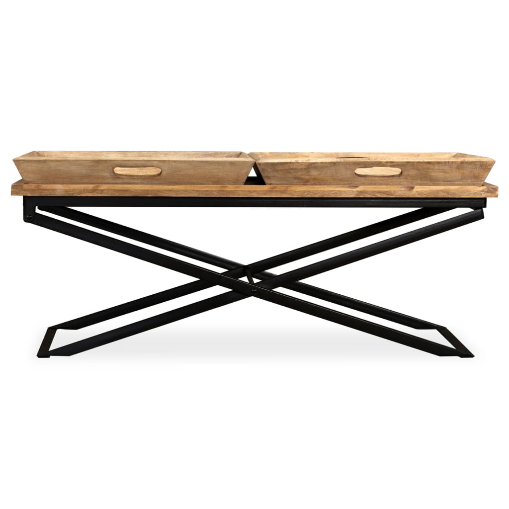Coffee Table Solid Mango Wood 43.3"X21.7"X16.5"-vidaXL-Urbanheer