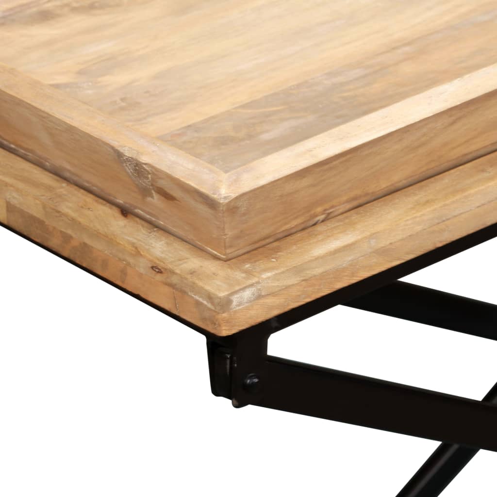 Coffee Table Solid Mango Wood 43.3"X21.7"X16.5"-vidaXL-Urbanheer