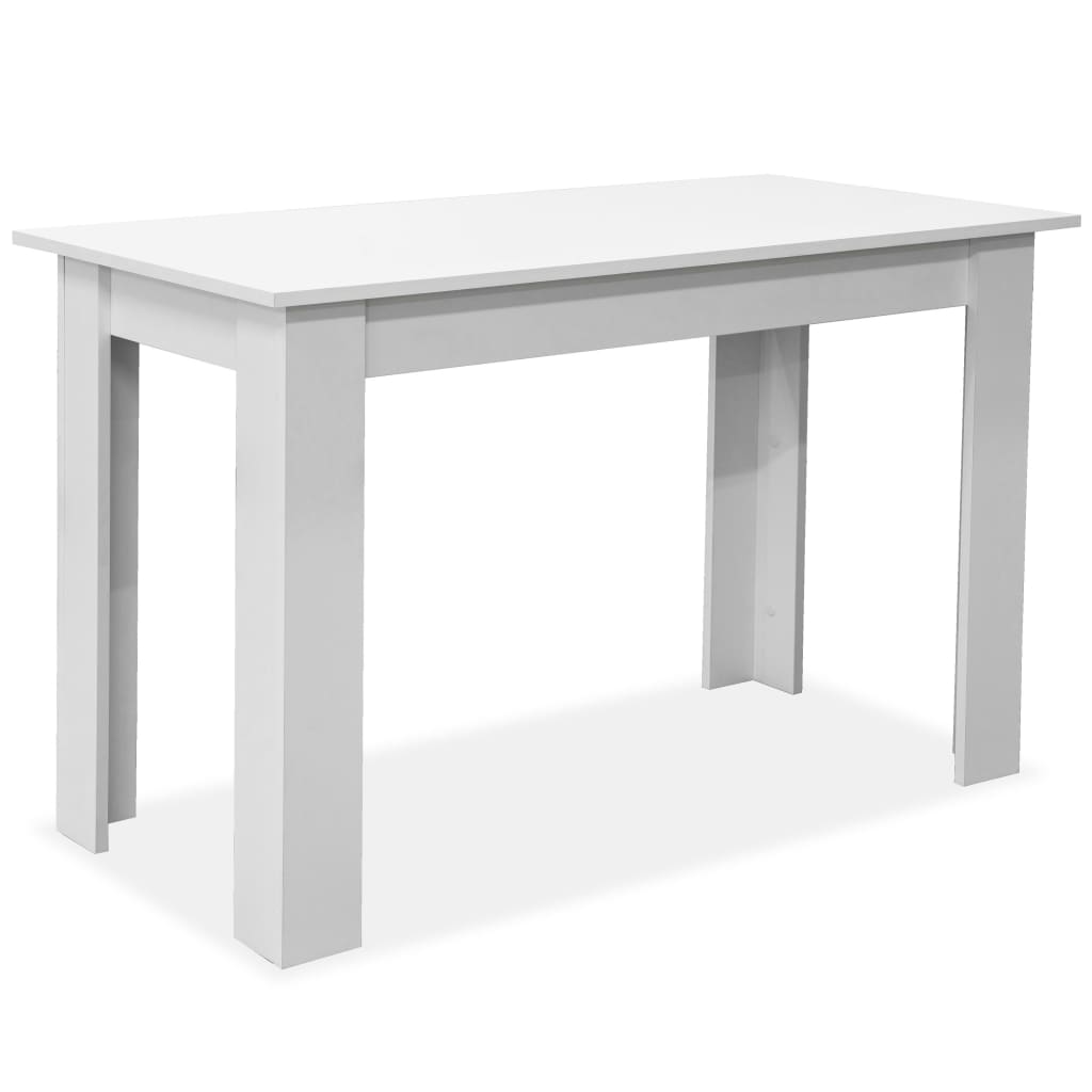 Dining Table And Benches 3 Pieces Chipboard Dining Room Set Oak/White-vidaXL-White-Urbanheer