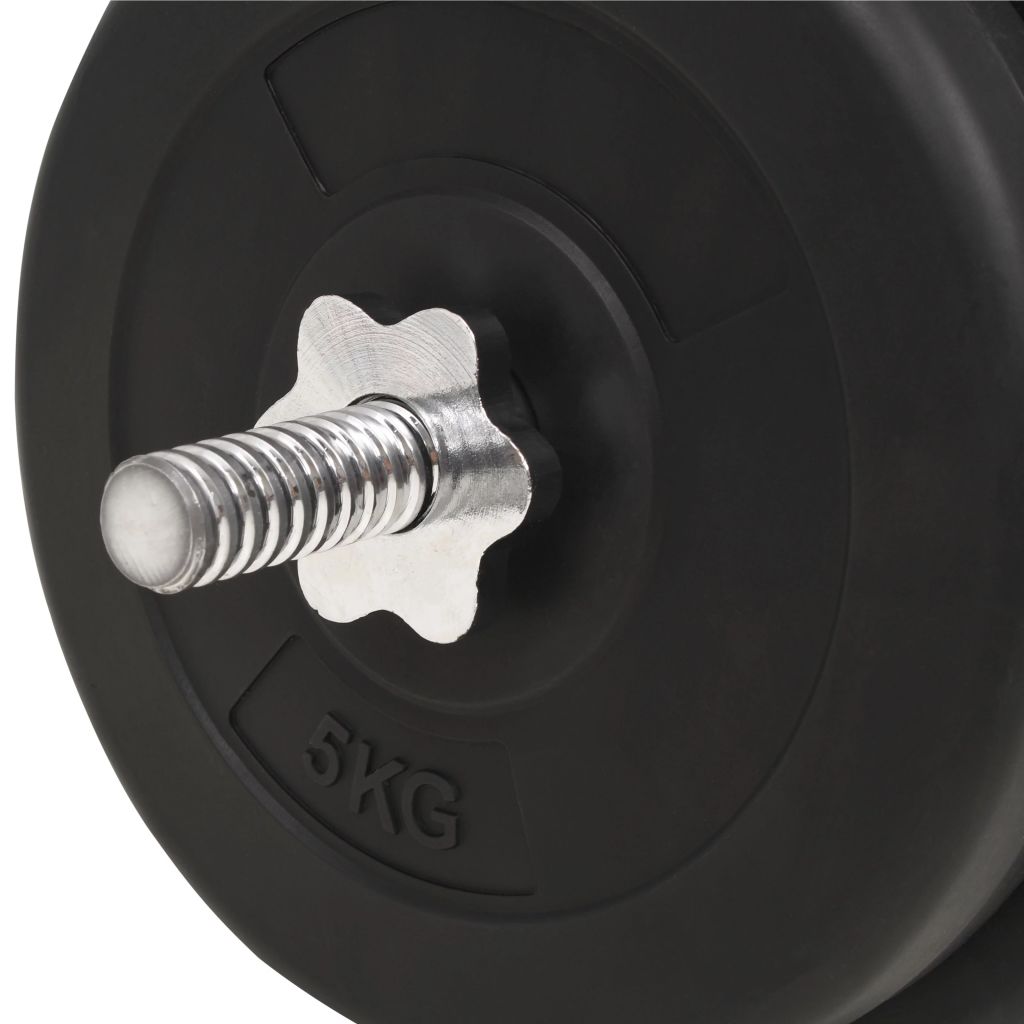 4/6X Barbell Set 66.1 Lb Free Weight Weight Plate Sporting Fitness-vidaXL-6-Urbanheer