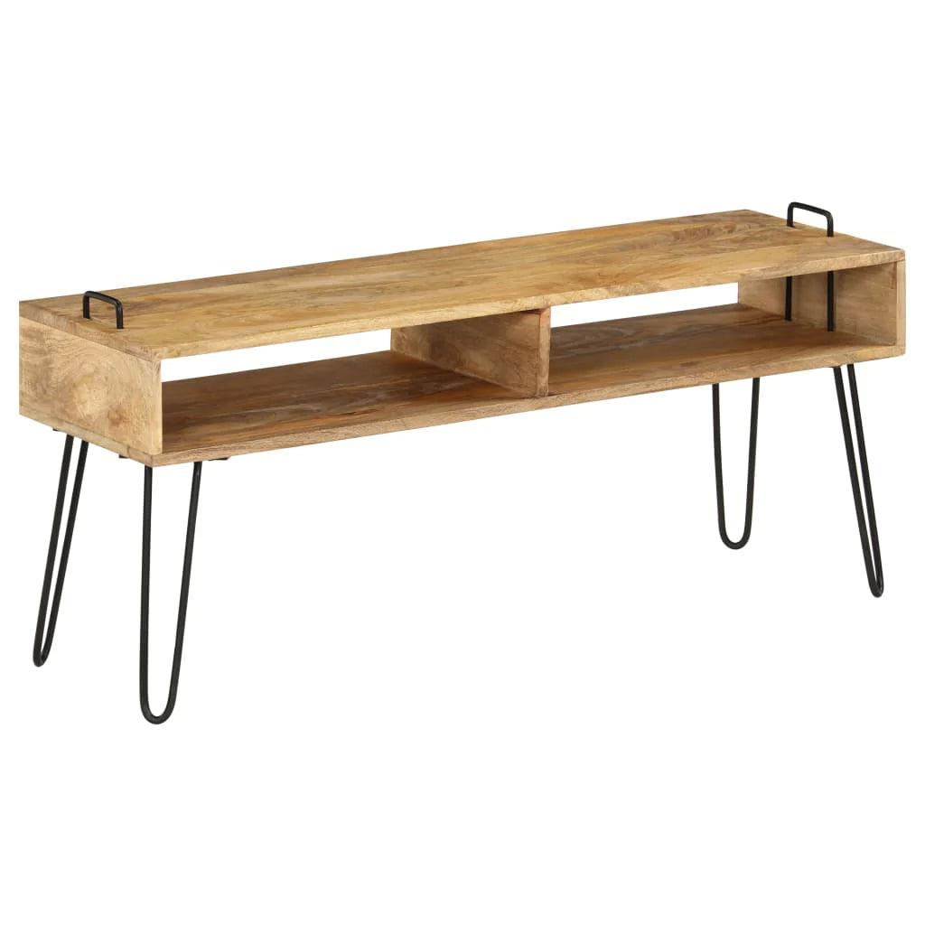 Tv Stand Solid Mango Wood 43.3"X13.8"X17.7"-Furniture > Entertainment Centers & TV Stands-vidaXL-Urbanheer