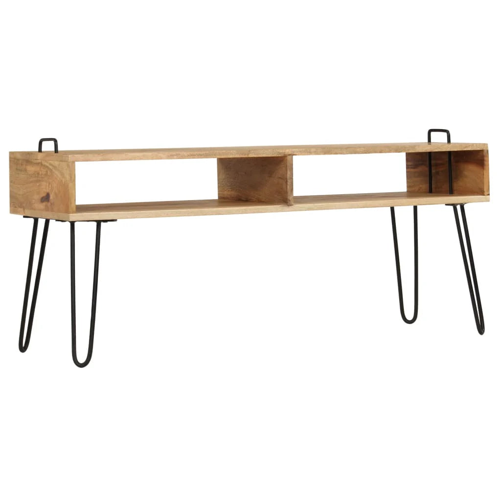 Tv Stand Solid Mango Wood 43.3"X13.8"X17.7"-Furniture > Entertainment Centers & TV Stands-vidaXL-Urbanheer
