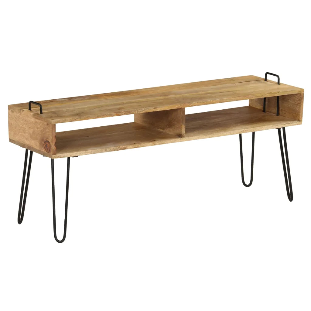 Tv Stand Solid Mango Wood 43.3"X13.8"X17.7"-Furniture > Entertainment Centers & TV Stands-vidaXL-Urbanheer