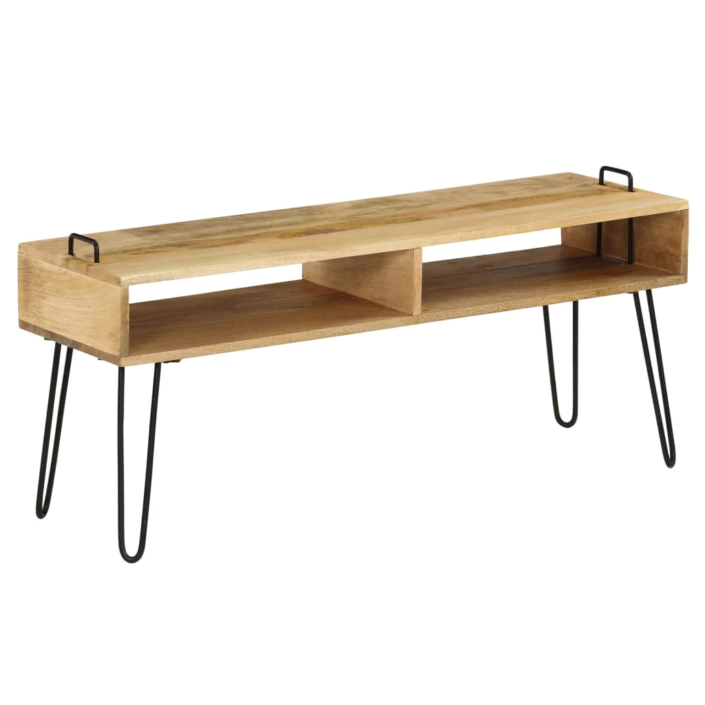 Tv Stand Solid Mango Wood 43.3"X13.8"X17.7"-Furniture > Entertainment Centers & TV Stands-vidaXL-Urbanheer