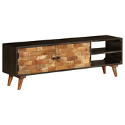 Tv Cabinet Solid Mango Wood 55.1"X11.8"X17.7"-Furniture > Entertainment Centers & TV Stands-vidaXL-Urbanheer