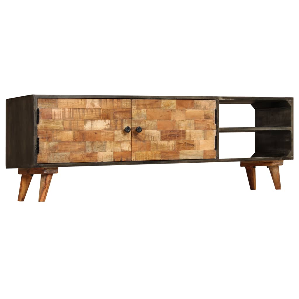 Tv Cabinet Solid Mango Wood 55.1"X11.8"X17.7"-Furniture > Entertainment Centers & TV Stands-vidaXL-Urbanheer