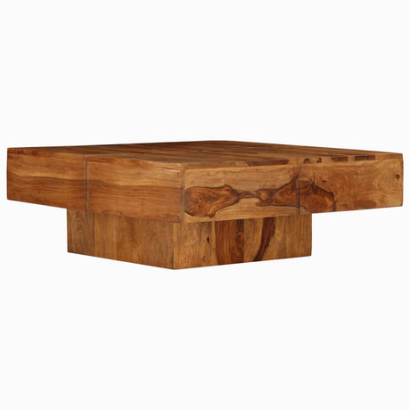 vidaXL Coffee Table Solid Sheesham Wood 31.5"x31.5"x11.8"-1
