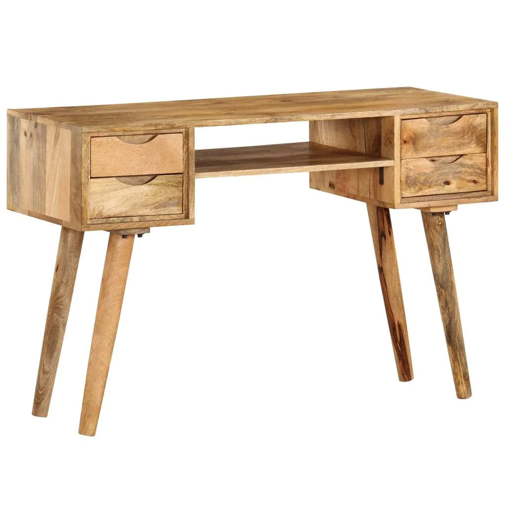 Writing Desk Solid Mango Wood 45.3"X18.5"X30"-Furniture > Office Furniture > Desks-vidaXL-Urbanheer