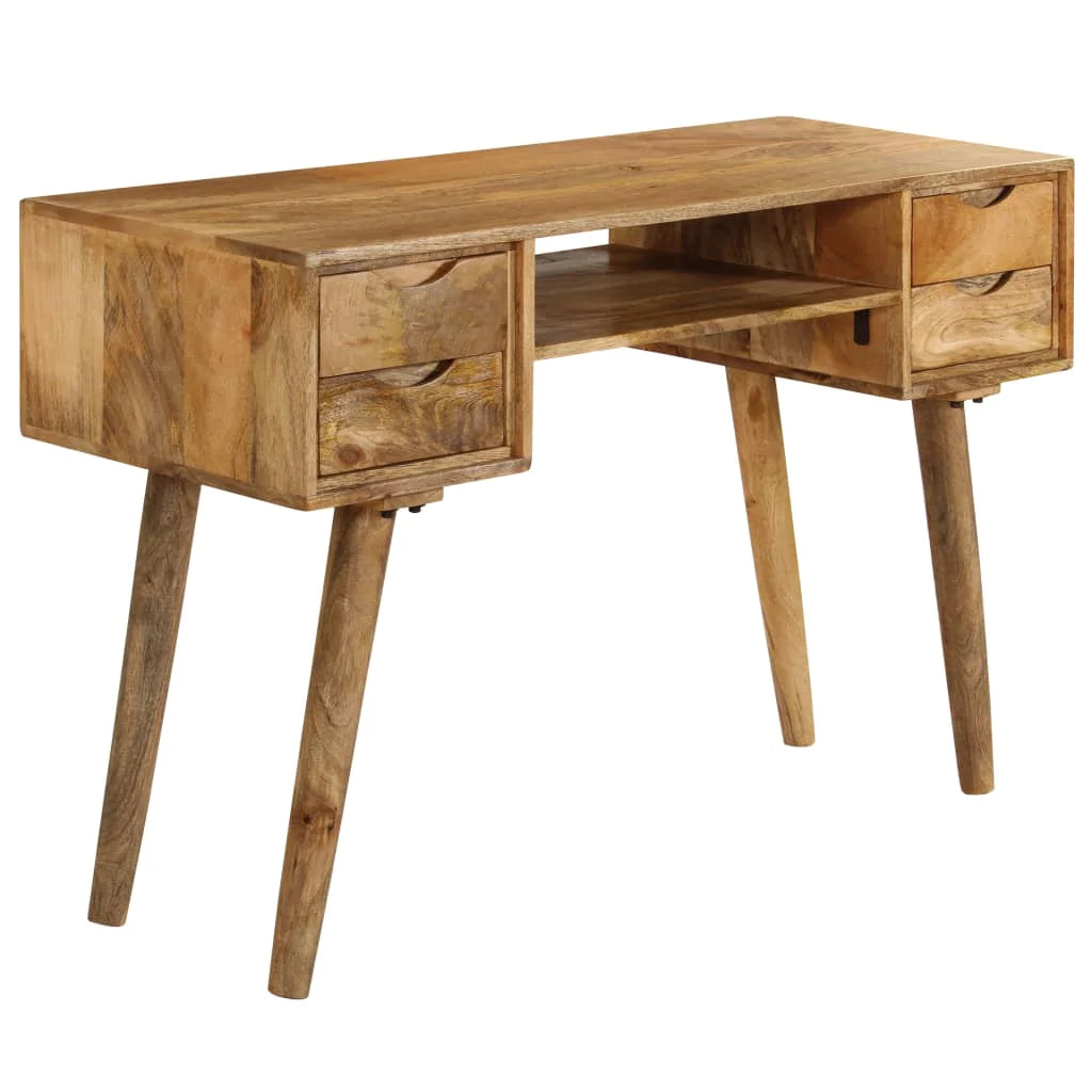 Writing Desk Solid Mango Wood 45.3"X18.5"X30"-Furniture > Office Furniture > Desks-vidaXL-Urbanheer