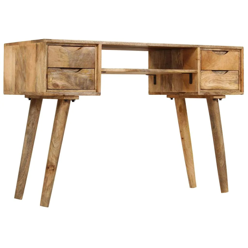 Writing Desk Solid Mango Wood 45.3"X18.5"X30"-Furniture > Office Furniture > Desks-vidaXL-Urbanheer