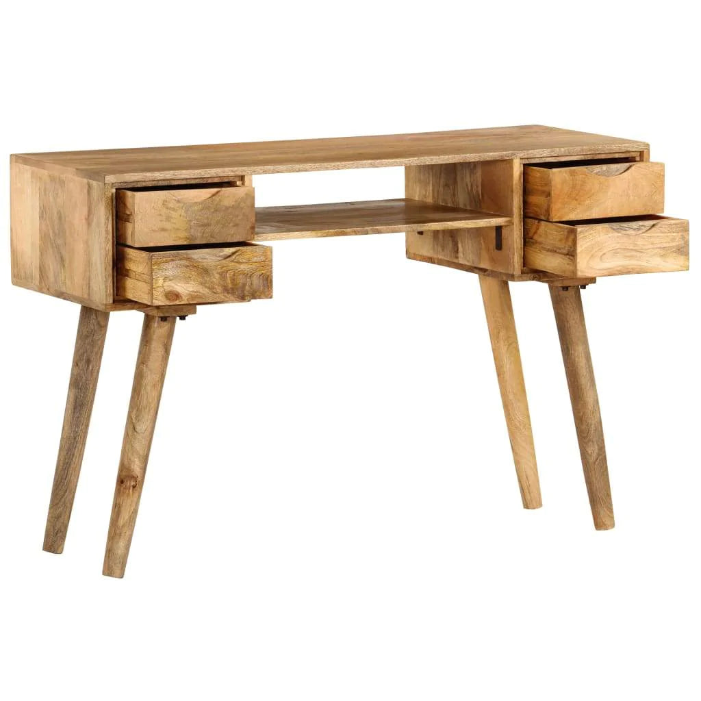 Writing Desk Solid Mango Wood 45.3"X18.5"X30"-Furniture > Office Furniture > Desks-vidaXL-Urbanheer