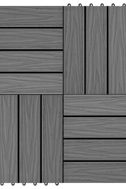11X Decking Tiles Deep Embossed Wpc 1 Sqm Teak Color Multi Colors