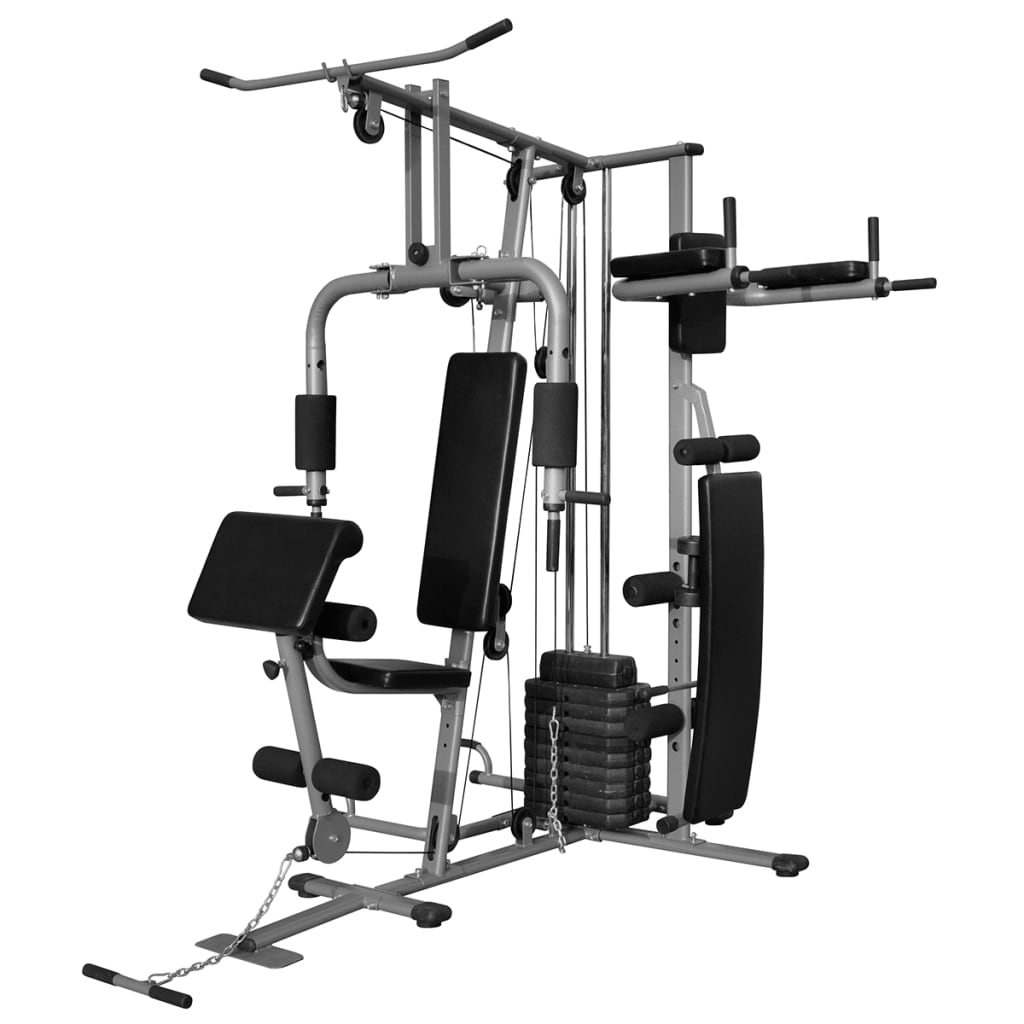 Vidaxl Multi-Functional Home Gym 143.3Lb-vidaXL-Urbanheer