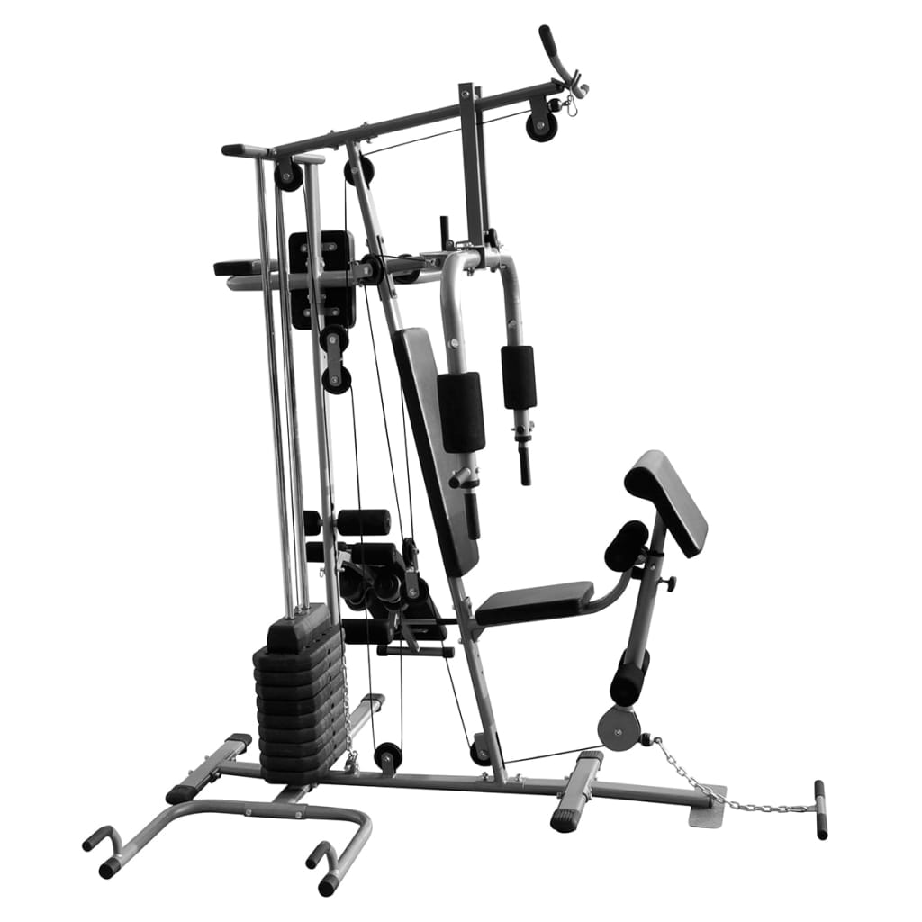 Vidaxl Multi-Functional Home Gym 143.3Lb-vidaXL-Urbanheer