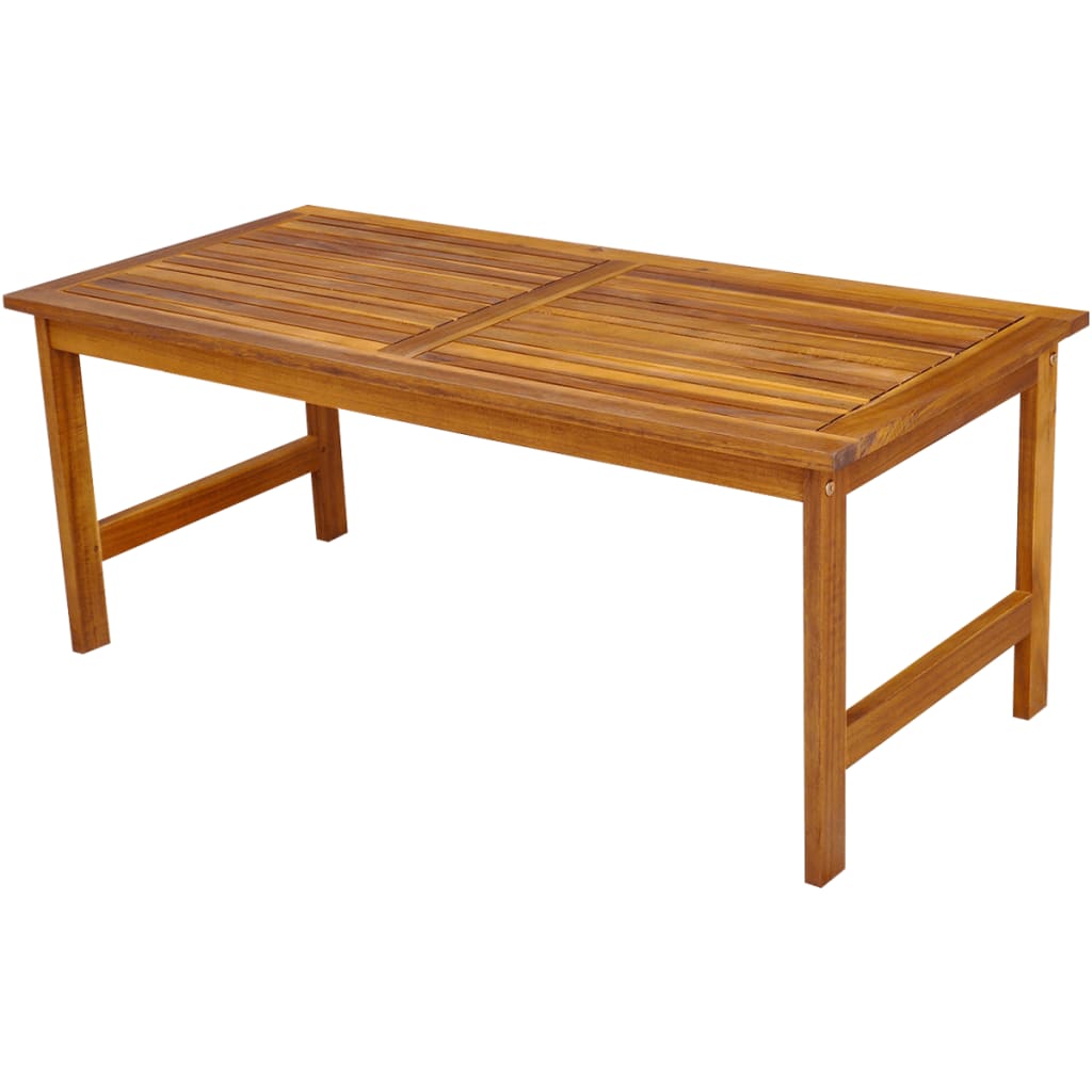 4 Piece Patio Lounge Set With Cushions Solid Acacia Wood-vidaXL-Urbanheer