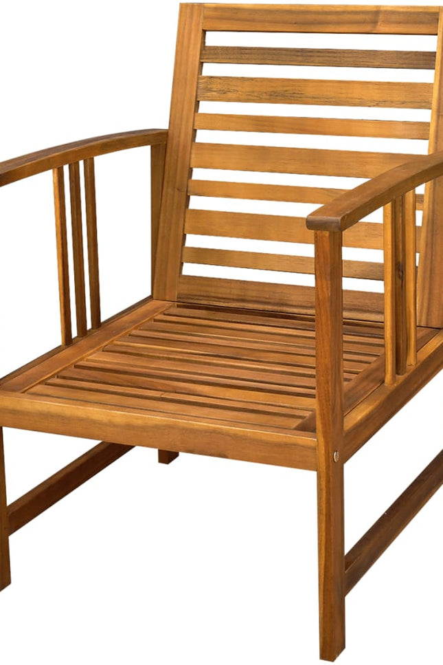 4 Piece Patio Lounge Set With Cushions Solid Acacia Wood-vidaXL-Urbanheer