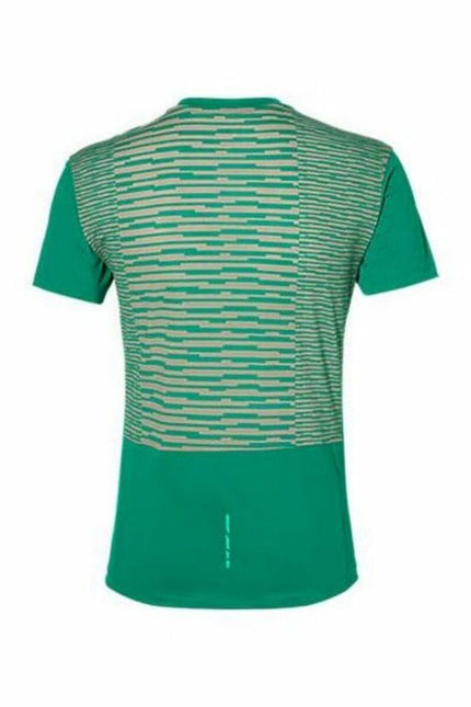 Men’S Short Sleeve T-Shirt Asics Fuzex Tee-Clothing - Men-Asics-Green-S-Urbanheer