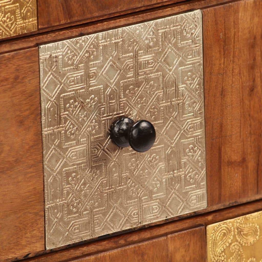 Vidaxl Chest Of Drawers 23.6"X11.8"X29.5" Solid Acacia Wood-Furniture > Cabinets & Storage > Chest of drawers-vidaXL-Urbanheer