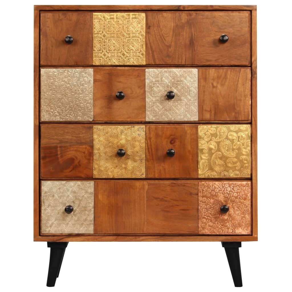 Vidaxl Chest Of Drawers 23.6"X11.8"X29.5" Solid Acacia Wood-Furniture > Cabinets & Storage > Chest of drawers-vidaXL-Urbanheer
