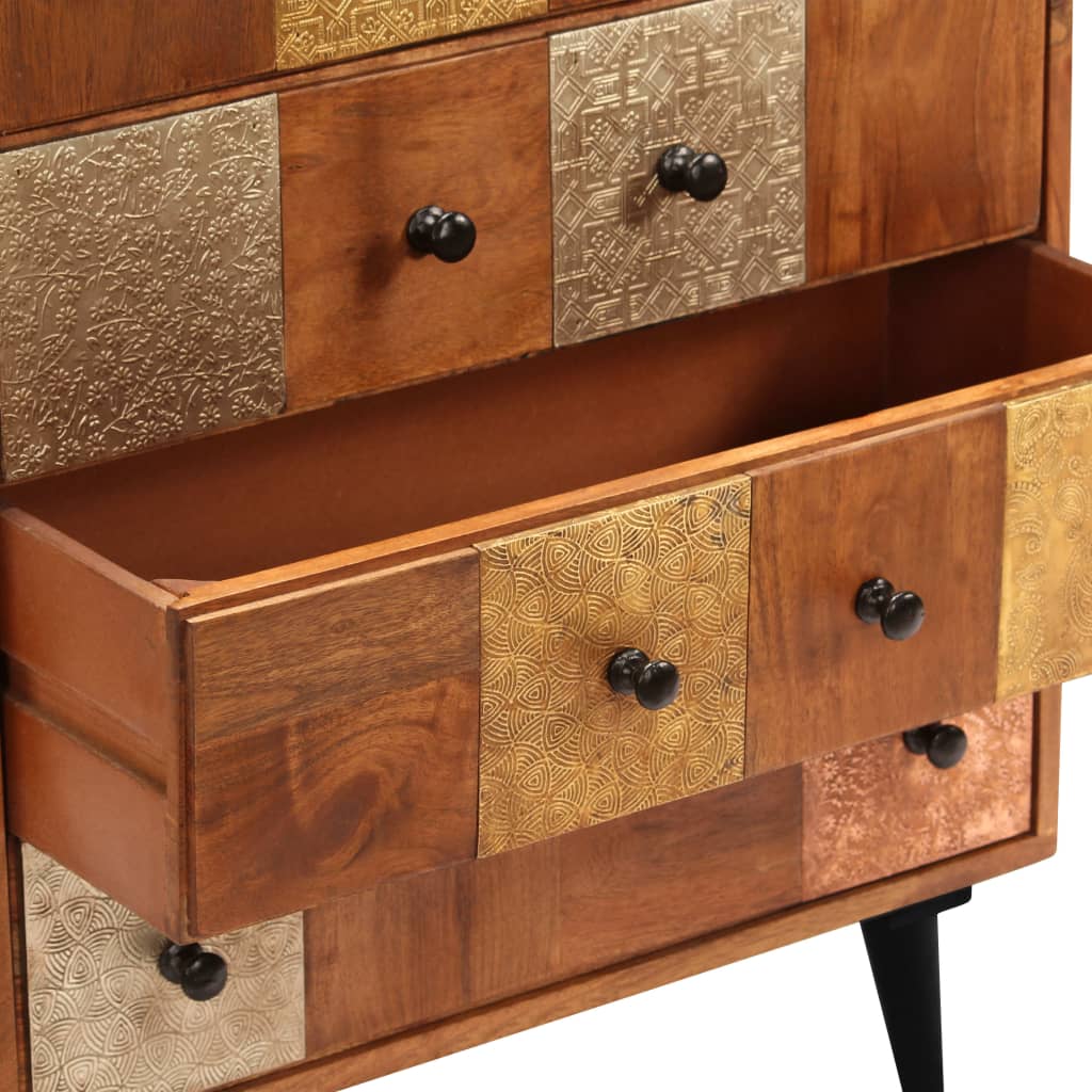 Vidaxl Chest Of Drawers 23.6"X11.8"X29.5" Solid Acacia Wood-Furniture > Cabinets & Storage > Chest of drawers-vidaXL-Urbanheer