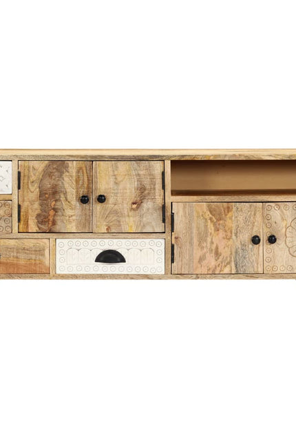 Tv Cabinet 47.2"X11.8"X15.7" Solid Mango Wood-vidaXL-Urbanheer