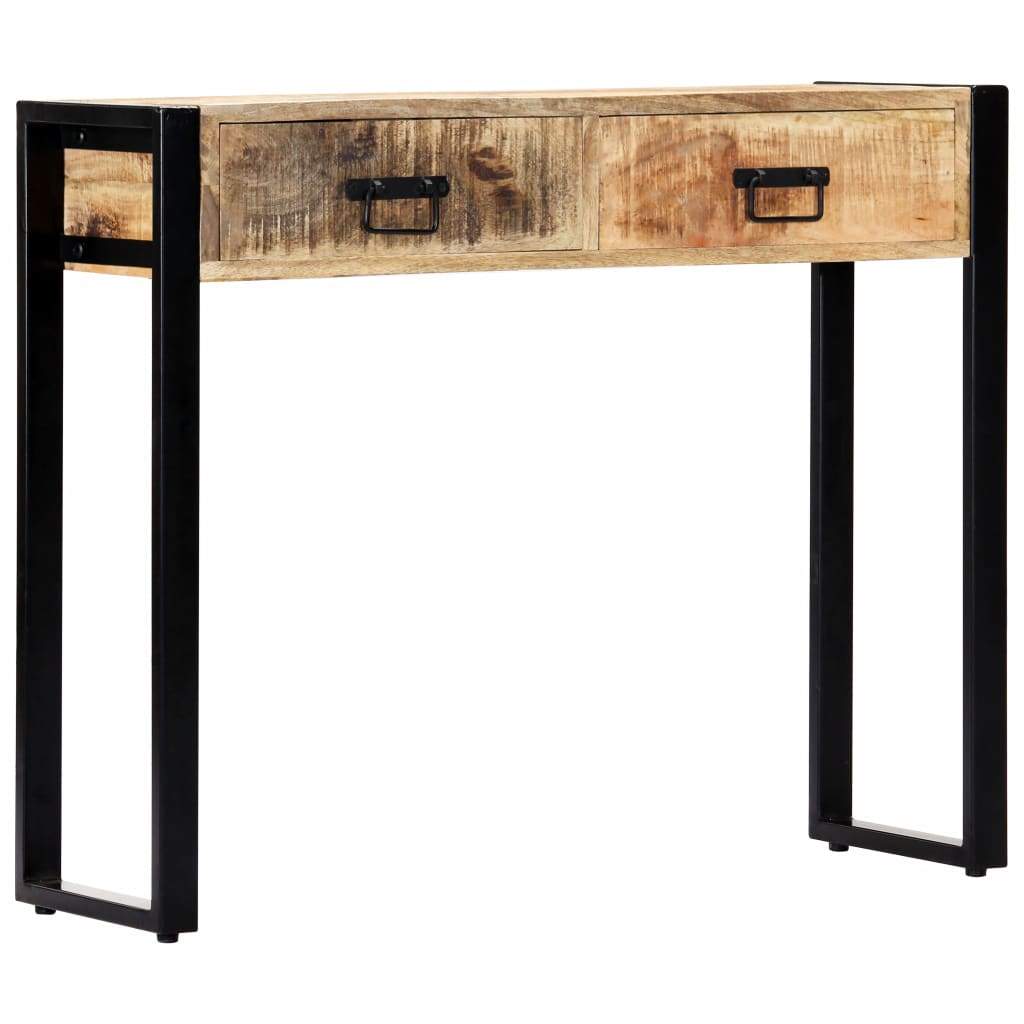 Console Table 35.4"X11.8"X29.5" Solid Mango Wood-vidaXL-Urbanheer