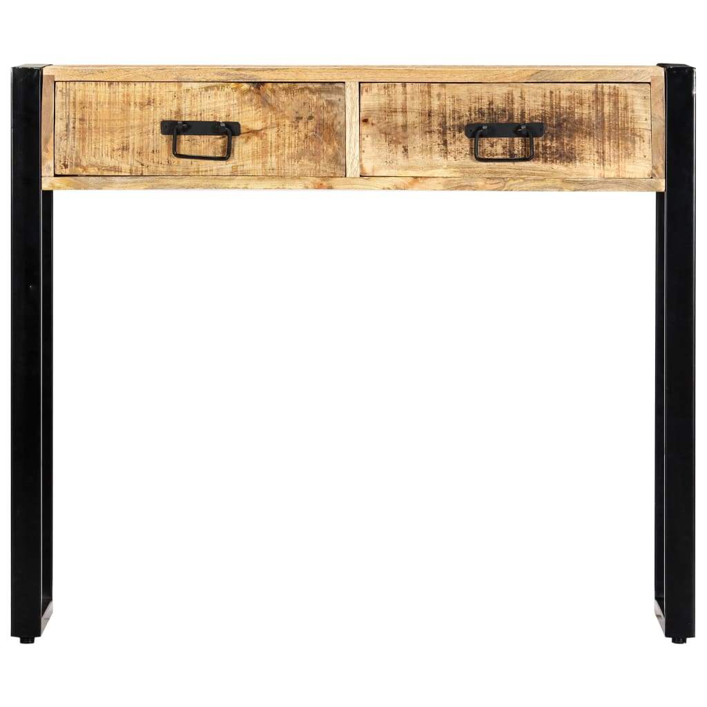 Console Table 35.4"X11.8"X29.5" Solid Mango Wood-vidaXL-Urbanheer