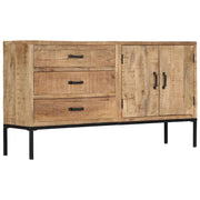 Vidaxl Sideboard 55.1"X13.8"X29.5" Solid Mango Wood-Furniture > Cabinets & Storage > Buffets & Sideboards-vidaXL-Urbanheer