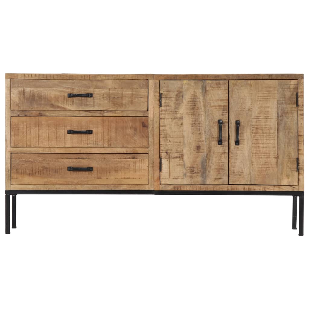 Vidaxl Sideboard 55.1"X13.8"X29.5" Solid Mango Wood-Furniture > Cabinets & Storage > Buffets & Sideboards-vidaXL-Urbanheer