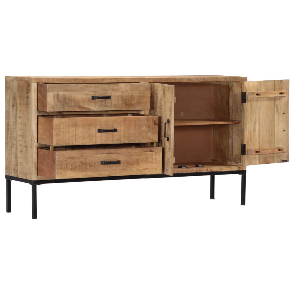 Vidaxl Sideboard 55.1"X13.8"X29.5" Solid Mango Wood-Furniture > Cabinets & Storage > Buffets & Sideboards-vidaXL-Urbanheer