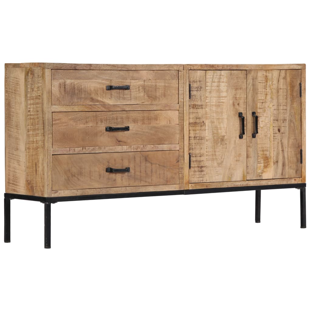 Vidaxl Sideboard 55.1"X13.8"X29.5" Solid Mango Wood-Furniture > Cabinets & Storage > Buffets & Sideboards-vidaXL-Urbanheer