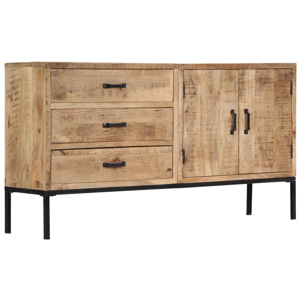 Vidaxl Sideboard 55.1"X13.8"X29.5" Solid Mango Wood-Furniture > Cabinets & Storage > Buffets & Sideboards-vidaXL-Urbanheer