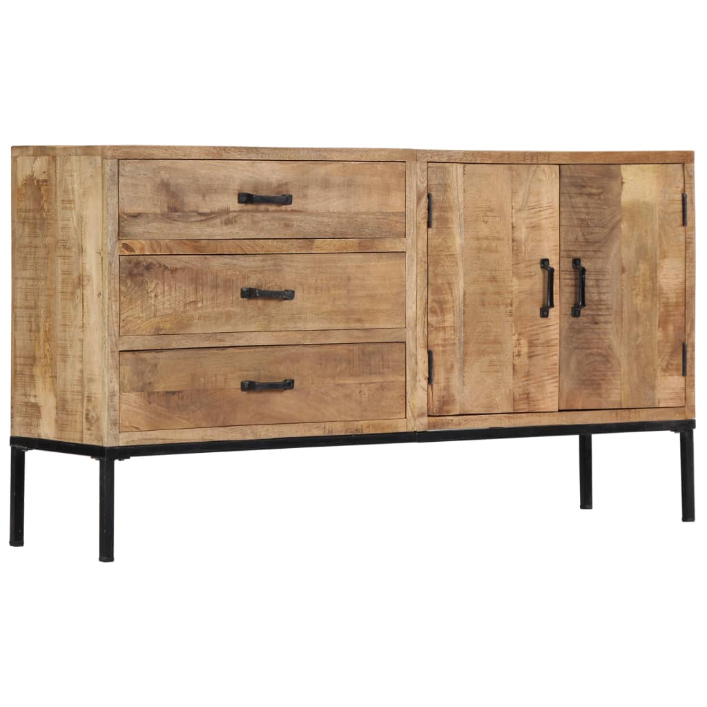 Vidaxl Sideboard 55.1"X13.8"X29.5" Solid Mango Wood-Furniture > Cabinets & Storage > Buffets & Sideboards-vidaXL-Urbanheer