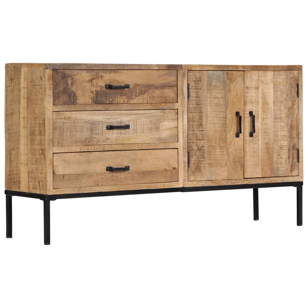 Vidaxl Sideboard 55.1"X13.8"X29.5" Solid Mango Wood-Furniture > Cabinets & Storage > Buffets & Sideboards-vidaXL-Urbanheer