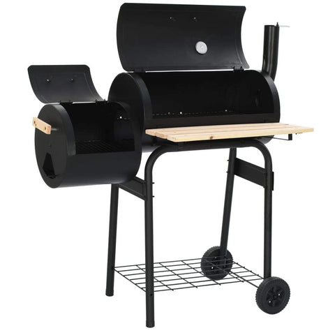 Classic Charcoal Bbq Offset Smoker-vidaXL-Urbanheer