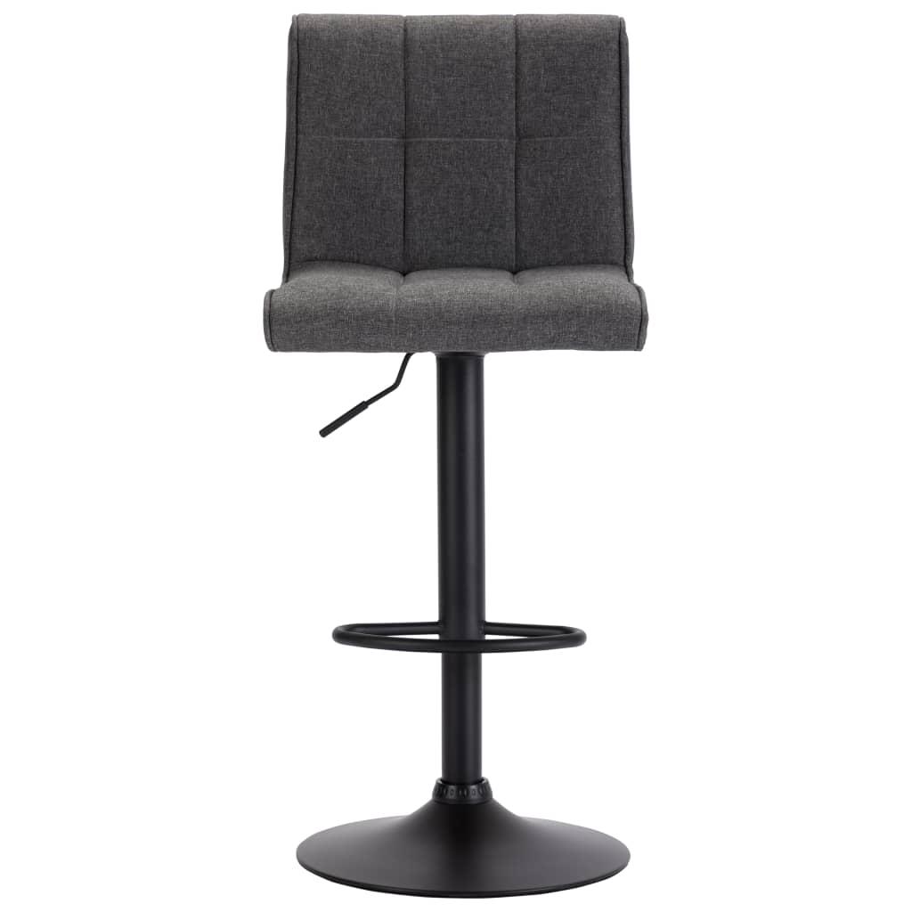 Vidaxl 1/2X Bar Stool Fabric Pub Counter Swivel Office Bar Chair Multi Colors-vidaXL-Dark gray-1 pcs-Urbanheer