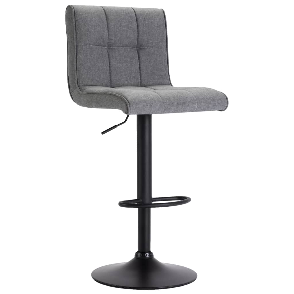 Vidaxl 1/2X Bar Stool Fabric Pub Counter Swivel Office Bar Chair Multi Colors-vidaXL-Dark gray-1 pcs-Urbanheer