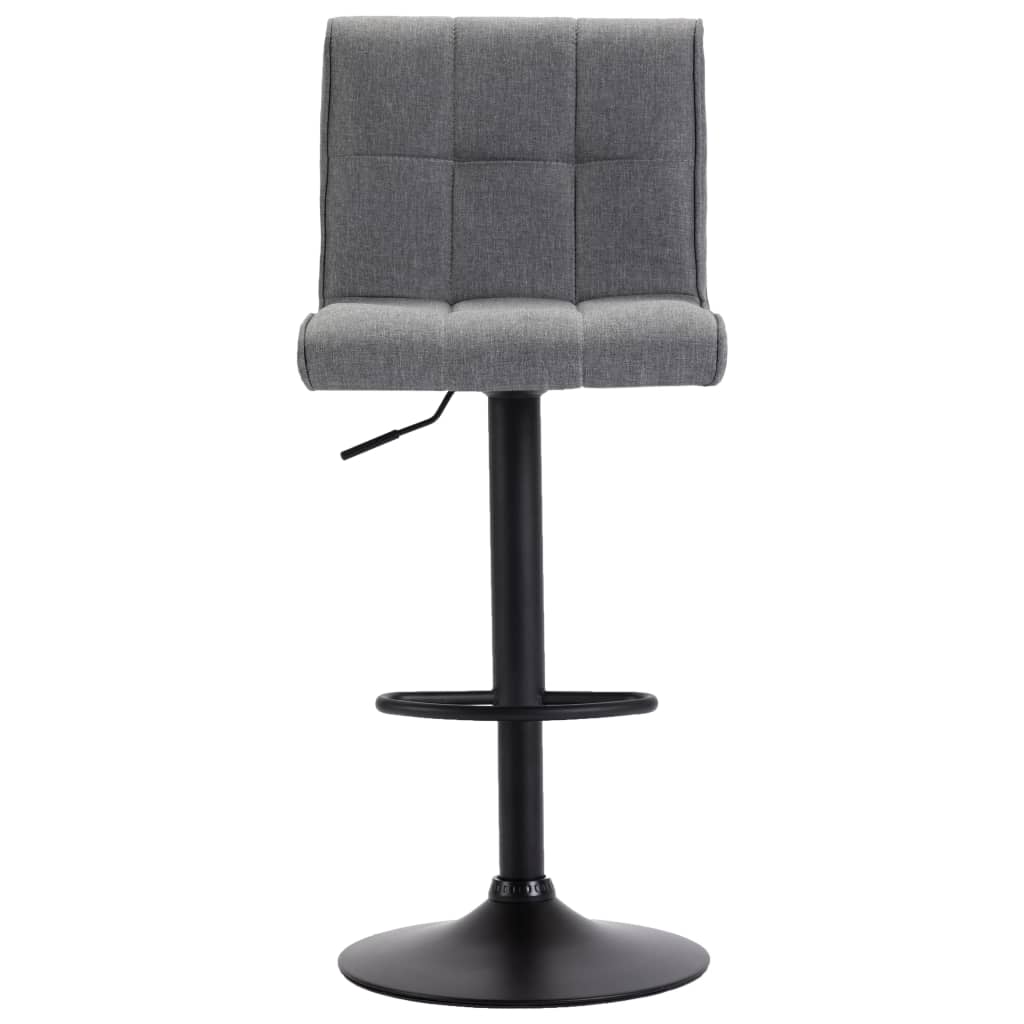 Vidaxl 1/2X Bar Stool Fabric Pub Counter Swivel Office Bar Chair Multi Colors-vidaXL-Dark gray-1 pcs-Urbanheer