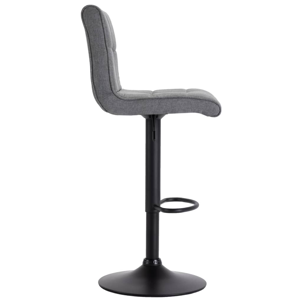 Vidaxl 1/2X Bar Stool Fabric Pub Counter Swivel Office Bar Chair Multi Colors-vidaXL-Dark gray-1 pcs-Urbanheer