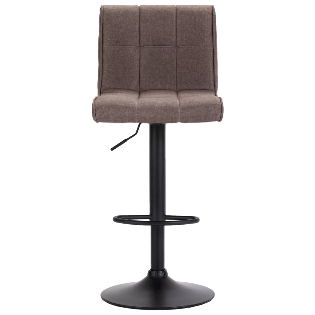Vidaxl 1/2X Bar Stool Fabric Pub Counter Swivel Office Bar Chair Multi Colors-vidaXL-Dark gray-1 pcs-Urbanheer